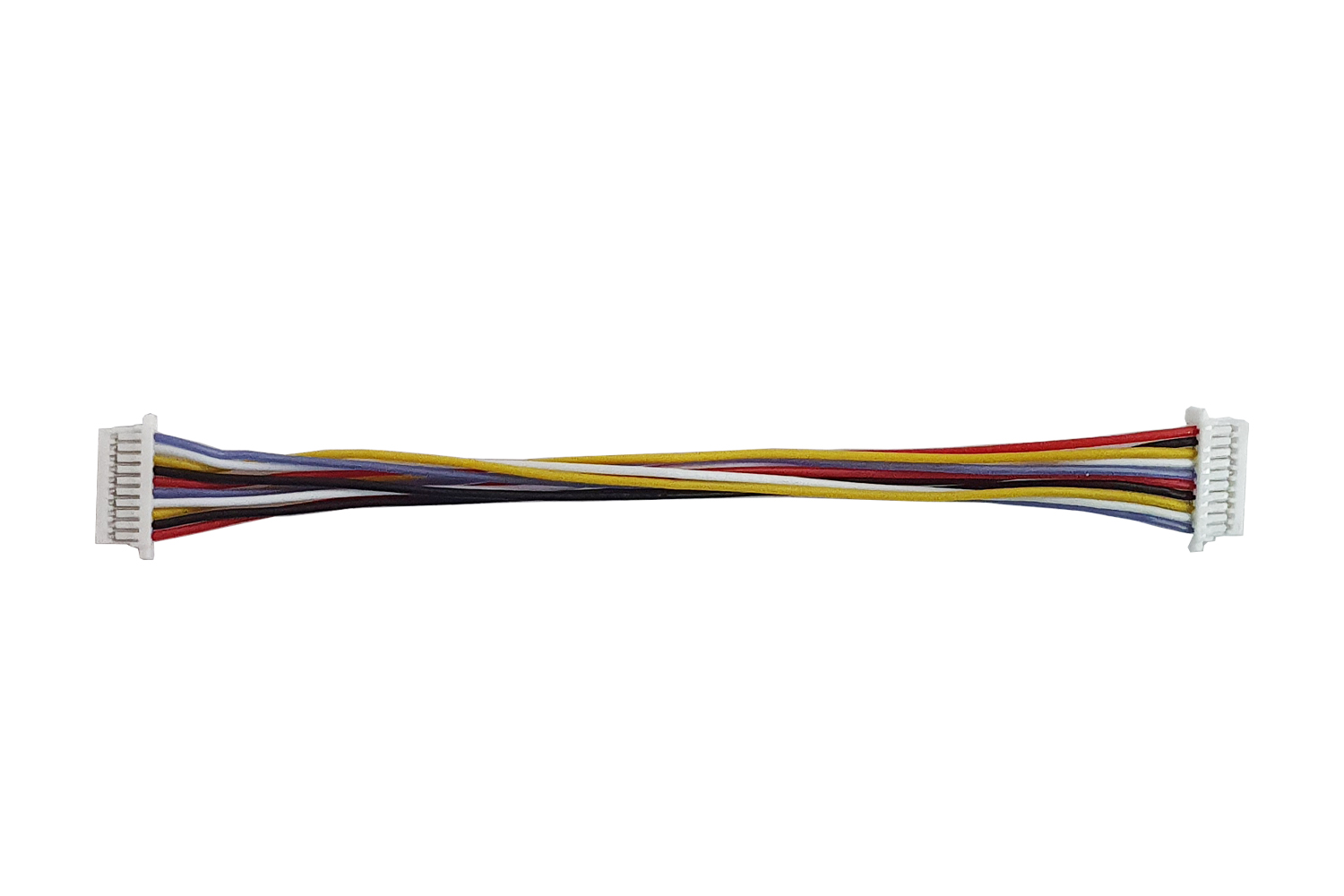 Silicone cable Micro JST SH1.0 F 10pin - Micro JST SH1.0 F 10pin 32AWG extended (100 mm)