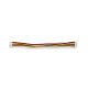 Silicone cable Micro JST SH1.0 F 8pin - Micro JST SH1.0 F 8pin 32AWG (100mm)