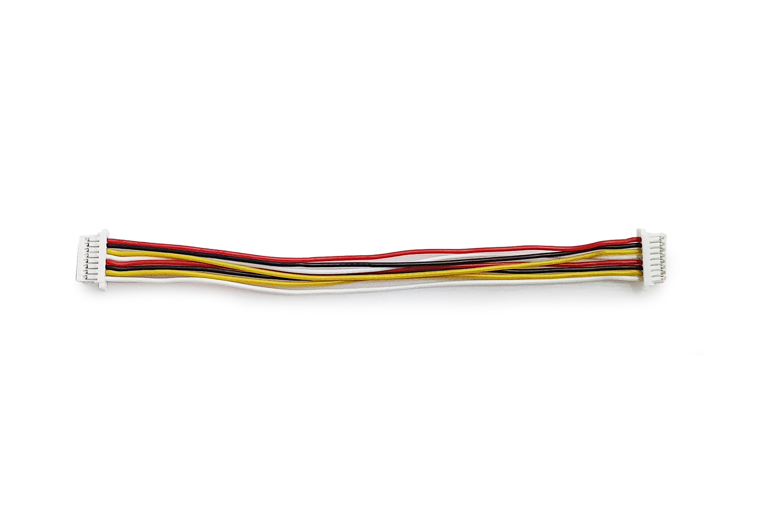 Silicone cable Micro JST SH1.0 F 8pin - Micro JST SH1.0 F 8pin 32AWG (100mm)