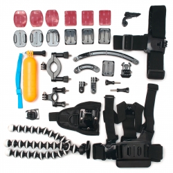Large action camera mounts kit 28-in-1