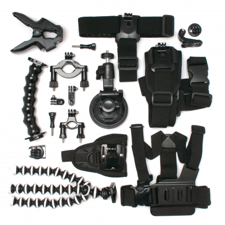 Multipurpose action camera mounts kit