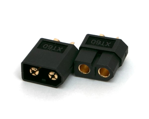 XT60 connector Male and Female black (1 pair)