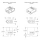 XT60 connector Male and Female black (1 pair)