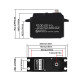 Сервопривід 165г DSServo BLS51180 180кг/0,19сек/12.6В цифровий IP67 (270)