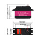 Servo drive 165g DSServo DS51150 150kg/0.19sec/12.6V digital IP67 (270)