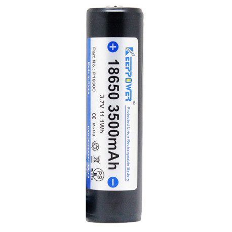 Аккумулятор Keeppower 18650 Li-Ion 3500 мАч для пульта Radiomaster TX12/TX16 (1шт)