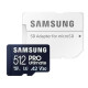 Карта памяти Samsung PRO Ultimate A2 MicroSDXC 512GB UHS-I V30 U3 R200/W130MB/s + SD адаптер