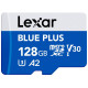 Карта пам’яті Lexar BLUE PLUS A2 MicroSDXC 128GB UHS-I V30 U3 R170MB/s + SD