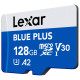 Карта пам’яті Lexar BLUE PLUS A2 MicroSDXC 128GB UHS-I V30 U3 R170MB/s + SD