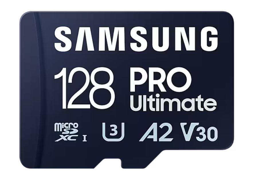 Карта пам’яті Samsung PRO Ultimate A2 MicroSDXC 128GB UHS-I V30 U3 R200/W130MB/s + USB кардрідер