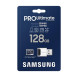 Samsung PRO Ultimate A2 MicroSDXC 128GB UHS-I V30 U3 R200/W130MB/s memory card + USB card reader