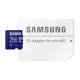 Карта памяти Samsung PRO Plus A2 MicroSDXC 256GB UHS-I V30 U3 R180/W130MB/s + SD адаптер