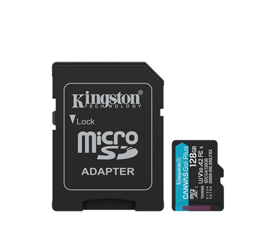 Kingston Canvas Go! Plus SD 128GB – Scheda Di Memoria Veloce U3 V30 Per Video 4K