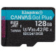 Карта пам’яті Kingston Canvas Go! Plus A2 MicroSDXC 128GB UHS-I V30 U3 R170MB/s + SD