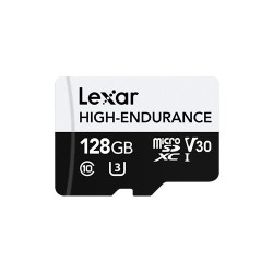 Lexar High-Endurance MicroSDXC 128GB UHS-I V30 U3 R100MB/s Memory Card
