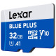 Карта пам’яті Lexar BLUE PLUS A1 MicroSDXC 32GB UHS-I V10 U1 R100MB/s + SD