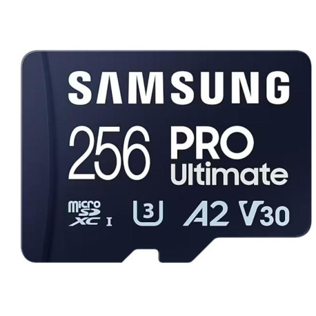 Samsung PRO Ultimate A2 MicroSDXC 256GB UHS-I V30 U3 R200/W130MB/s + SD adapter