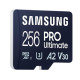 Карта памяти Samsung PRO Ultimate A2 MicroSDXC 256GB UHS-I V30 U3 R200/W130MB/s + SD адаптер