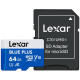 Memory card Lexar BLUE PLUS A1 MicroSDXC 64GB UHS-I V10 U1 R100MB/s + SD