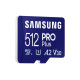 Карта памяти Samsung PRO Plus A2 MicroSDXC 512GB UHS-I V30 U3 R180/W130MB/s + SD адаптер