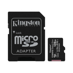 Карта памяти Kingston Canvas Select Plus A1 MicroSDXC 128GB UHS-I V10 U1 R100MB/s + SD