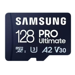 Samsung PRO Ultimate A2 MicroSDXC 128GB UHS-I V30 U3 R200/W130MB/s + SD adapter