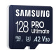 Карта памяти Samsung PRO Ultimate A2 MicroSDXC 128GB UHS-I V30 U3 R200/W130MB/s + SD адаптер