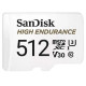 Карта пам’яті SanDisk High Endurance MicroSDXC 512GB V30 U3 R100/W40MB/s