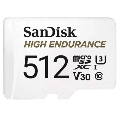 SanDisk High Endurance MicroSDXC 512GB V30 U3 R100/W40MB/s Memory Card