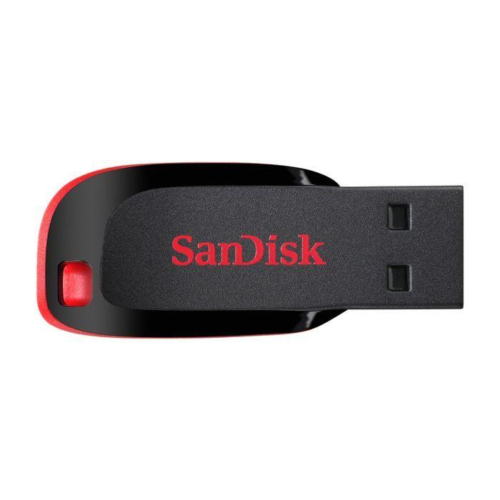 USB-A SanDisk Cruzer Blade 128GB USB 2.0 Flash Drive