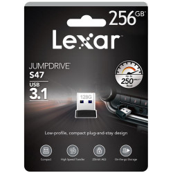 USB-A Lexar JumpDrive S47 256GB USB 3.1 Flash Drive