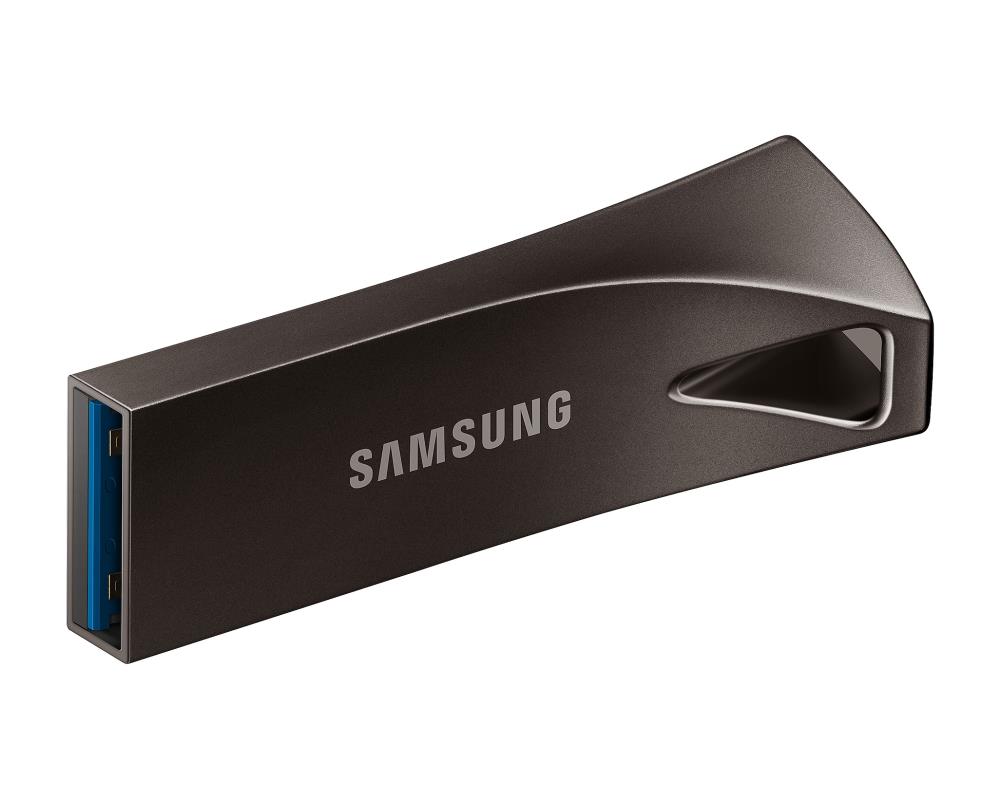 USB-A Samsung BAR Plus 256GB USB 3.1 Flash Drive (Dark)