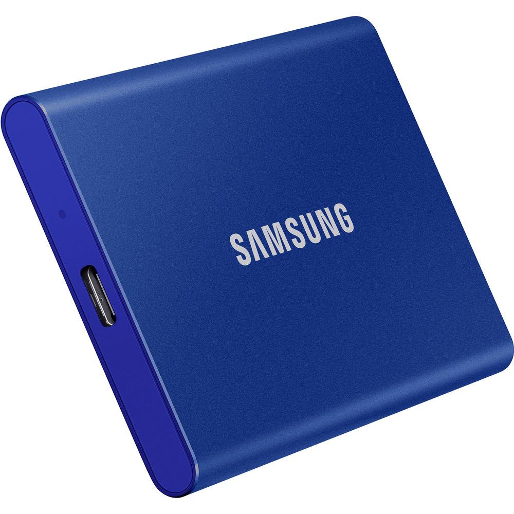 External SSD drive Samsung T7 1TB USB 3.2 (Blue) (MU-PC1T0H/WW)