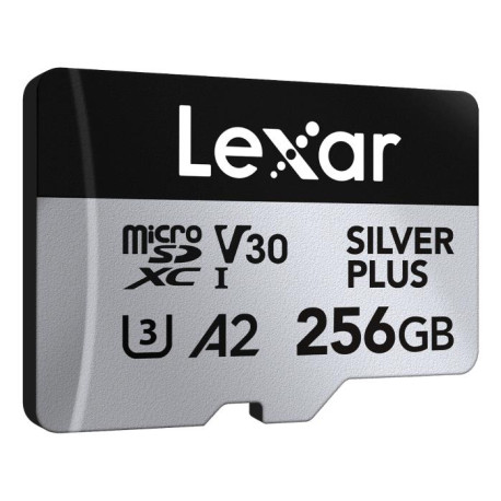 Карта пам’яті Lexar SILVER PLUS A2 MicroSDXC 256GB UHS-I V30 U3 R205/W150MB/s