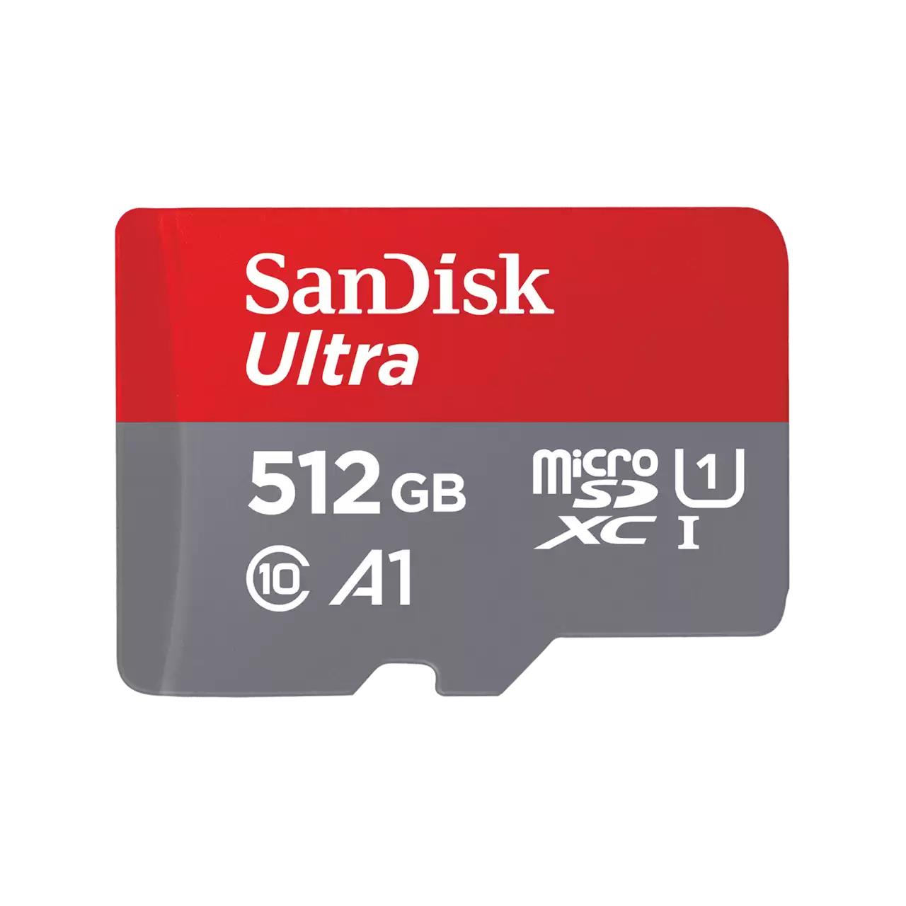 SanDisk Ultra A1 MicroSDXC Memory Card 512TB UHS-I U1 R100MB/s