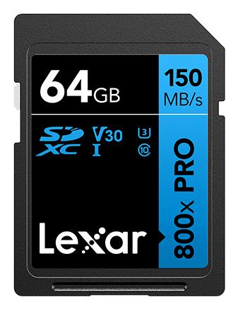 Карта пам’яті Lexar SDXC 64GB UHS-I V30 U3 R150/W45MB/s