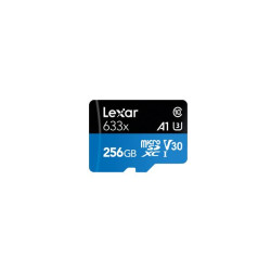 Карта пам’яті Lexar 633x A1 MicroSDXC 256GB UHS-I V30 U3 R100/W60MB/s