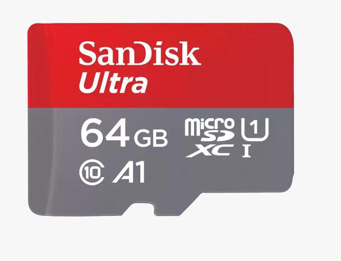 SanDisk Ultra A1 MicroSDXC 64TB UHS-I U1 R120MB/s Memory Card