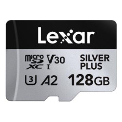 Карта пам’яті Lexar SILVER PLUS A2 MicroSDXC 128GB UHS-I V30 U3 R205/W150MB/s