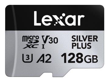 Карта пам’яті Lexar SILVER PLUS A2 MicroSDXC 128GB UHS-I V30 U3 R205/W150MB/s