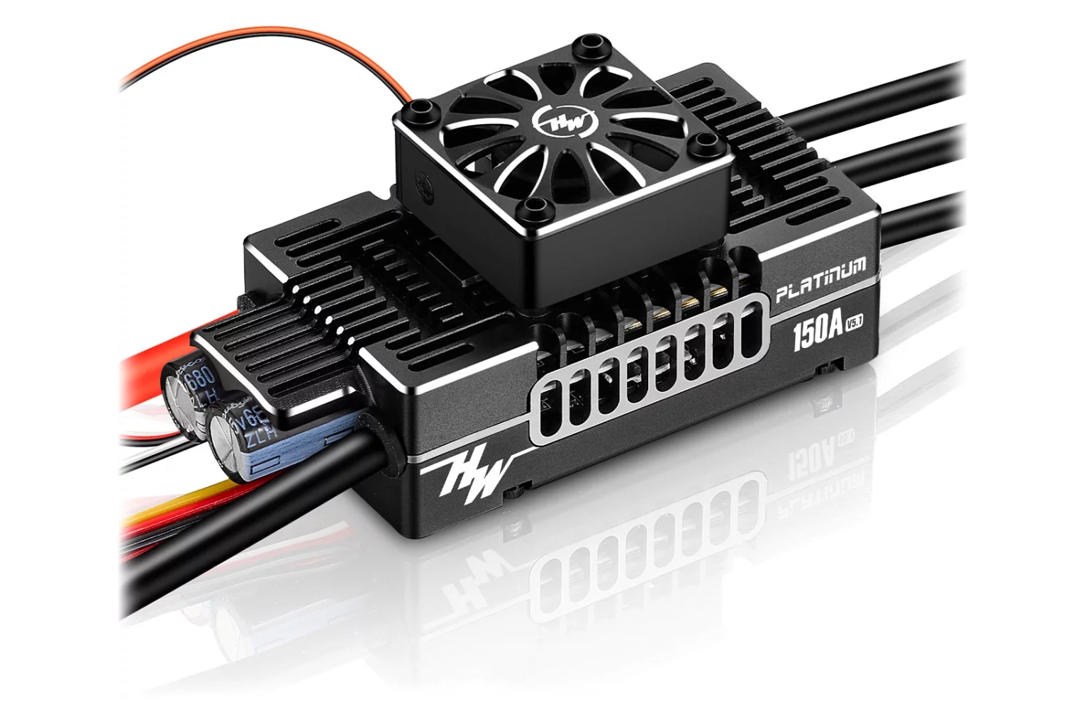 HOBBYWING PLATINUM V5.1 150A 3-8S speed controller for aircraft models.