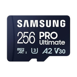 Samsung PRO Ultimate A2 MicroSDXC 256GB UHS-I V30 U3 R200/W130MB/s + USB card reader