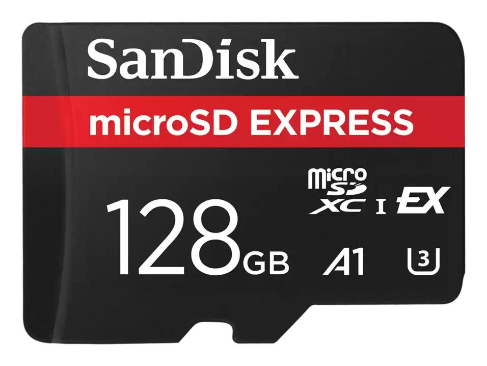 SanDisk EXPRESS A1 MicroSDXC 128GB UHS-I V30 U3 R880/W480MB/s Memory Card