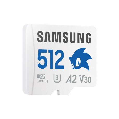 Карта памяти Samsung PRO PLUS Sonic the Hedgehog A2 MicroSDXC 512GB UHS-I V30 U3 R180/W130MB/s + SD