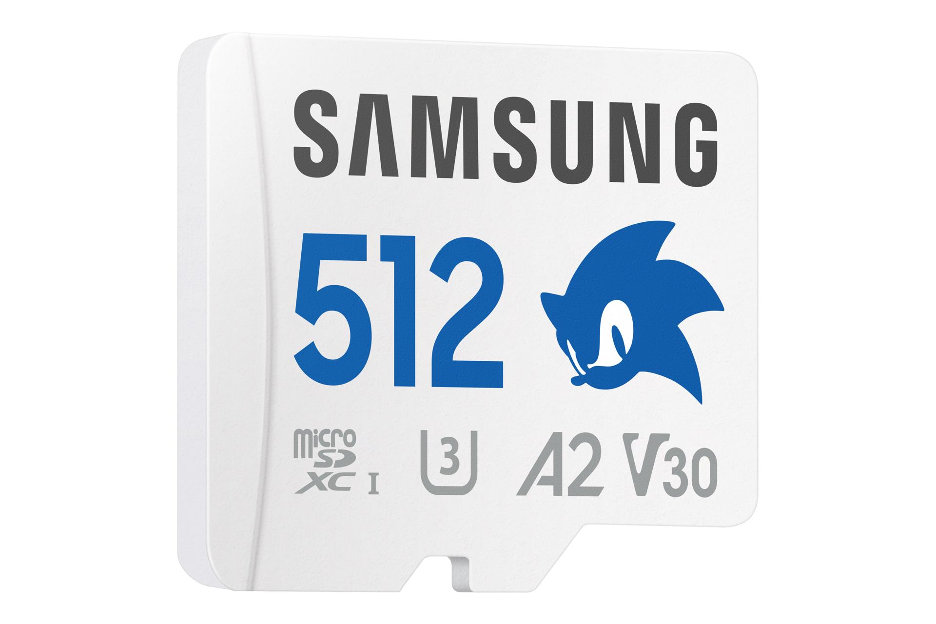 Samsung PRO PLUS Sonic the Hedgehog A2 MicroSDXC 512GB UHS-I V30 U3 R180/W130MB/s Memory Card + SD