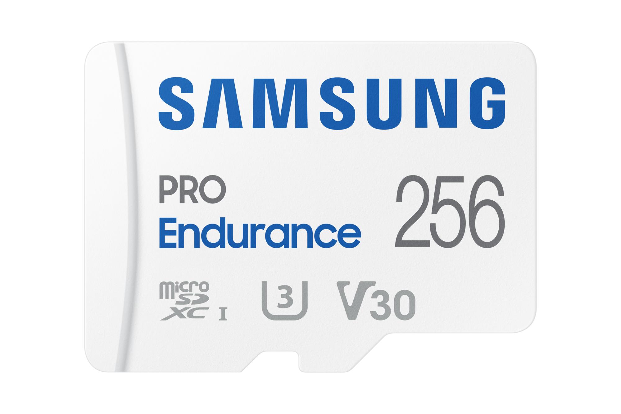 Samsung PRO Endurance A2 MicroSDXC 256GB UHS-I V30 U3 R100/W40MB/s Memory Card
