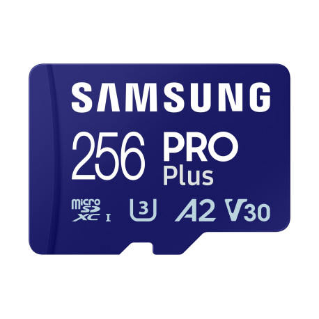 Карта памяти Samsung PRO Plus A2 MicroSDXC 256GB UHS-I V30 U3 R180/W130MB/s + USB кардридер