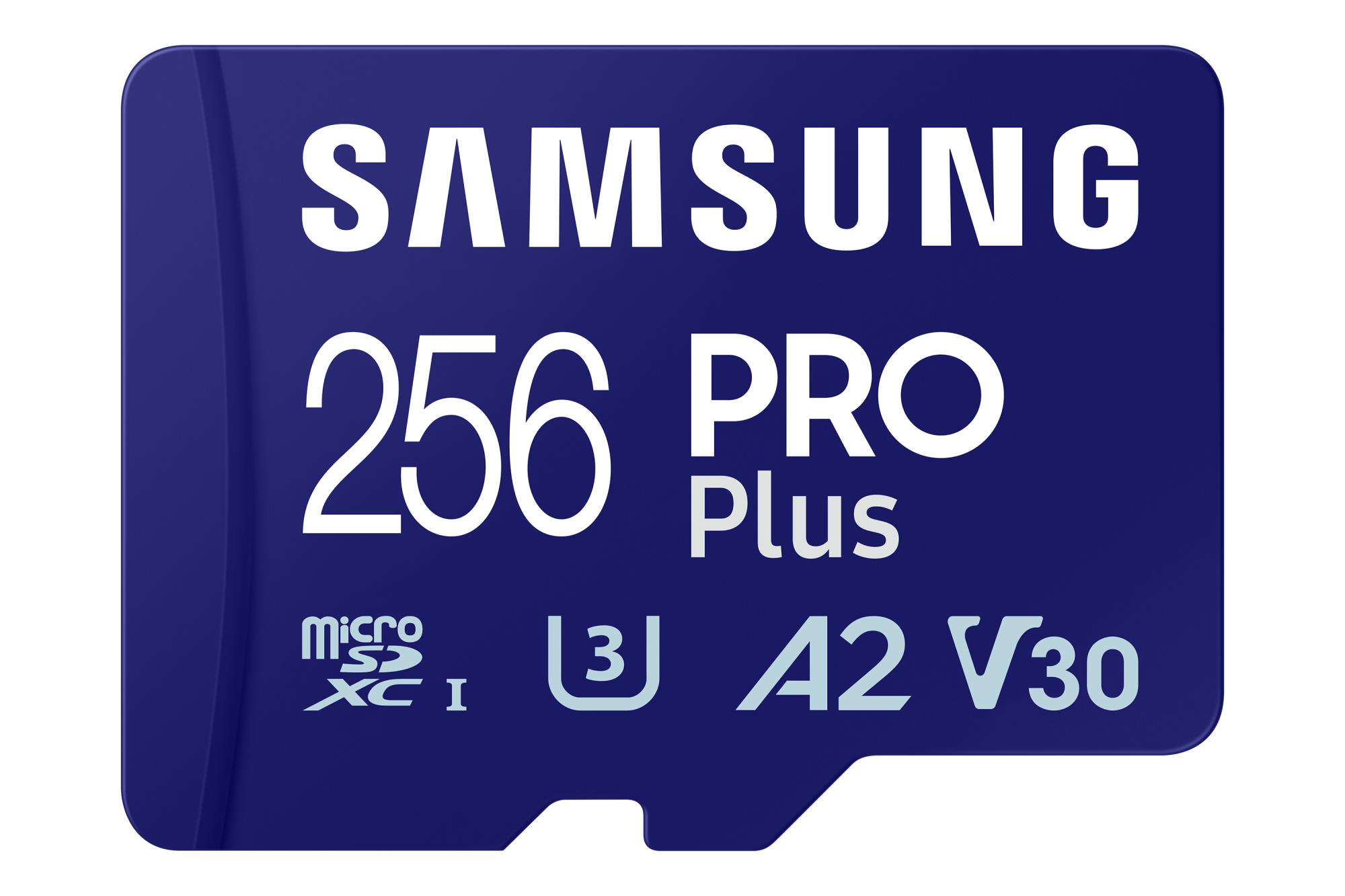 Карта памяти Samsung PRO Plus A2 MicroSDXC 256GB UHS-I V30 U3 R180/W130MB/s + USB кардридер