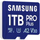 Memory card Samsung PRO Plus A2 MicroSDXC 1TB UHS-I V30 U3 R180/W130MB/s + SD