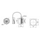 50 pcs - WEIPU SA2412-SRJ45 LAN IP67 Connectors